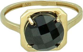 Złoty pierścionek damski 585 duża czarna cyrkonia PI 6899 585 (1).jpg